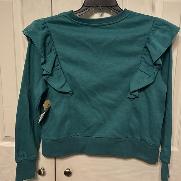 Thereabouts Plus Girls Ruffled Sweatshirt - Picture 4 of 6